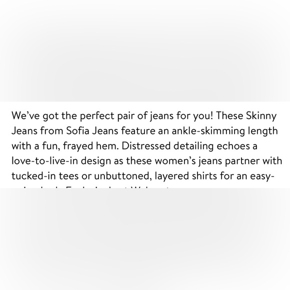 Sofia Vergara Skinny Ankle Jeans - Picture 7 of 8